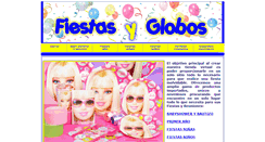 Desktop Screenshot of fiestasyglobos.com